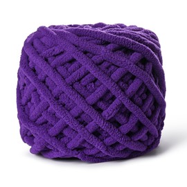 Plush Chenille Chunky Yarn 100g (49.2yd) - Fluffy Velvet Yarn Crochet for Blanket Knitting and Crocheting - Baby Yarn for Crocheting Soft - Amigurumi Yarn (Dewberry)