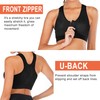 DODOING Zip Front Sports Bra Post Surgery Bra Yoga Bra