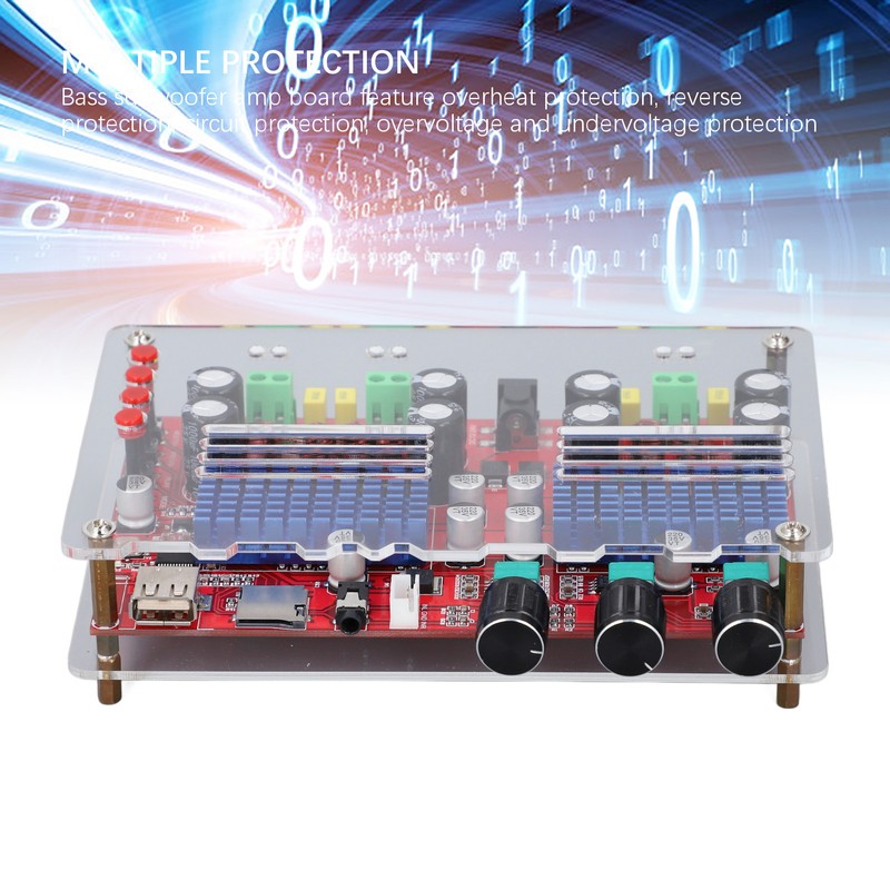 Subwoofer Amp Board 60W+60W+100W 2.1 Channel TPA3116 Chip Bluetooth AUX