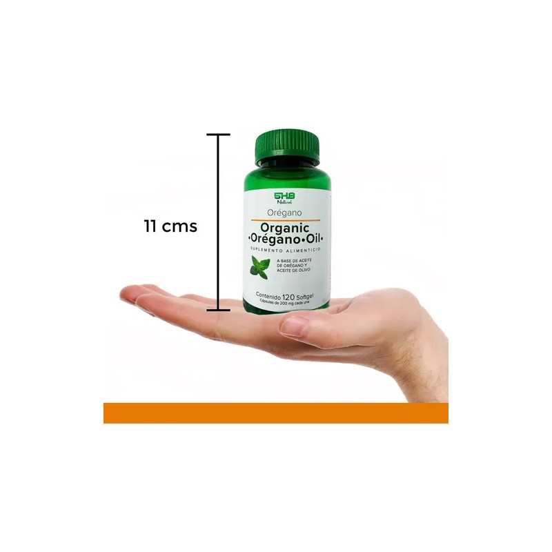 Aceite De Orégano 5H8 Nutrition En Cápsulas Vegano 200mg 120