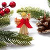 com-four® 52 x Straw Stars in Mix Set - Christmas