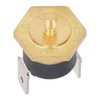 5PCS KSD301 Copper Thermostat Bimetal Normally Closed M4 Snap Disc