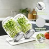 2 Pack Sprouting Lids for Wide Mouth Mason Jars, Reusable