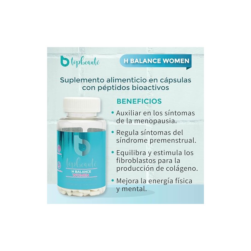 Cápsulas Mujer Péptidos Bioactivos Magnesio Zinc Balance Woman Suplemento Alimenticio
