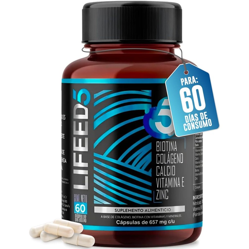 LIFEED5 Men Vitaminas para Hombre con Creatina 45 cápsulas519mg pporción