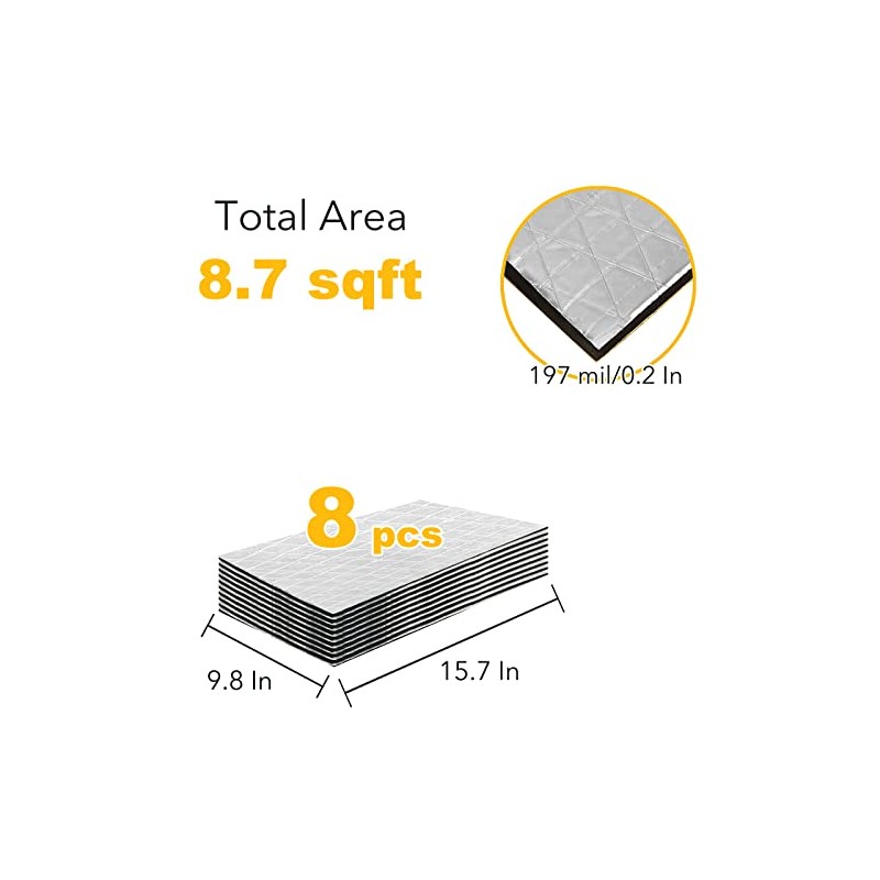 Sound Deadening Foam Mat for Vehicles - Insulation & Dampening