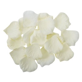 Young 1000 Pieces Artificial Flower Rose Petals for Wedding Confetti Girl Bridal Shower Hotel Home Party Valentine Day Flower Decoration, Ivory