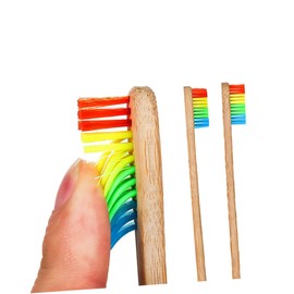 Gatuida 12pcs Natural Bamboo Handle Toothbrushes Soft Bristles for Travel and Home Use Ergonomic Design for Adults and Biodegradable Colorful