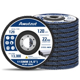 Flap Discs 115mm 120 Grit Grinding Discs T29 for Angle Grinder to Sanding Grinding Metal Wood (12PCS)