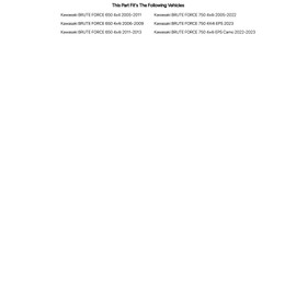 TUSK Drivetrain Oil Change Kit with Kawasaki Oil for Kawasaki Brute Force 750 4X4i EPS 2023