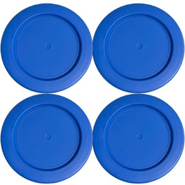 Klare Ware 4 Cup Replacement Lids/Covers for Pyrex 7201, Anchor Hocking & Klare Ware Storage Bowls (Glass Container Not Included) Microwave, Freezer & Top Rack Dishwasher Safe (4 Pack, Blue)