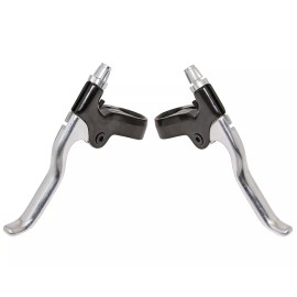 AltaLine 4 Finger Alloy Bike Bicycle Brake Lever Set Black/Chrome BL428.