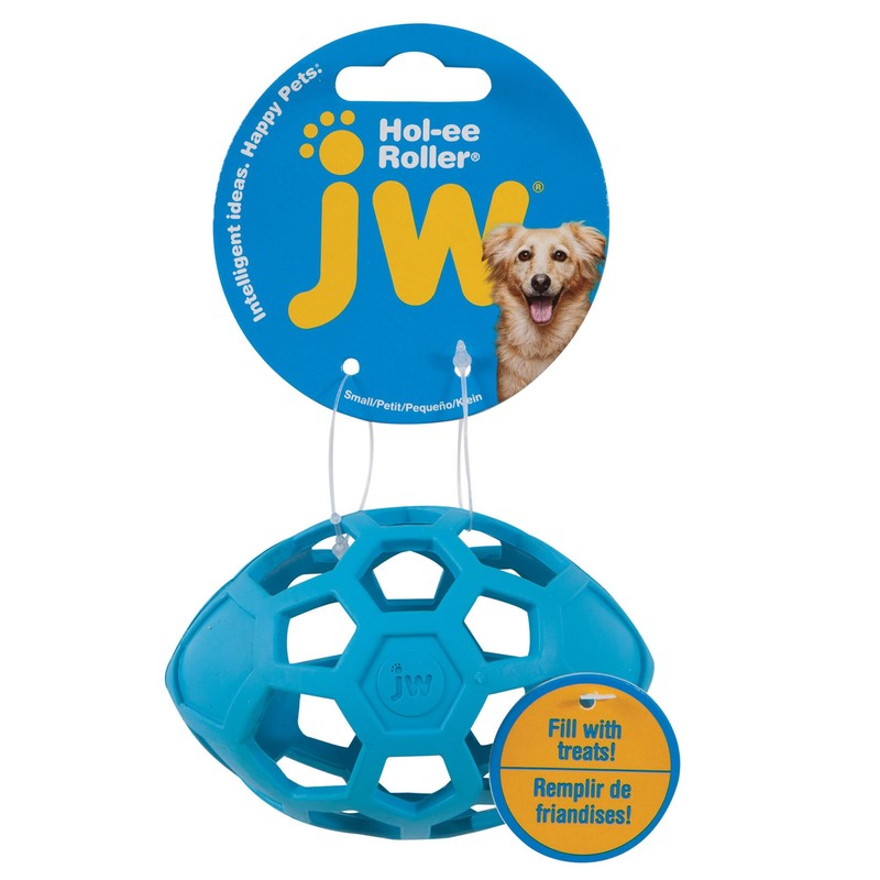 JW Pet Hol-ee Roller Egg Dog Chew Puzzle Toy, Small