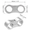 X AUTOHAUX 8pcs Car AN4 11mm Hose Separator Clamp Fitting