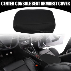 Partuto Centre Console Cover Armrest Cover – Car Centre Armrest Cover – for Ford Focus 2010-2015 Neoprene Black – Pack of 1