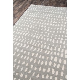 NOVOGRATZ BY MOMENI Delmar Boho Dots Wool Area Rug, 3'6" x 5'6", Grey