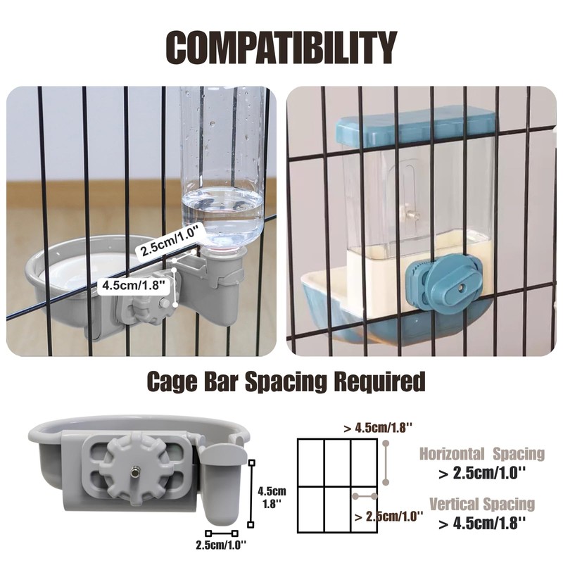 Automatic Pet Food Water Dispenser, Auto Gravity Pet Feeder Water
