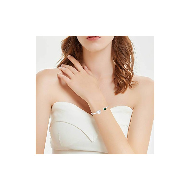 BNQL Vegan Bracelet Gifts Vegetarian Jewelry Herbivore Veg Symbol Bangle