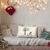 Dilemat Winter Snowman Snowflake Pillow Covers 12x20,Christmas Throw Pillow Covers,Rustic
