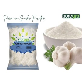 Puregro Garlic Powder 300g | PACK OF 1 | Fine Garlic Powder | Made from Premium Quality Dried Garlic | Ajo en Polvo.