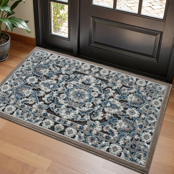 LUMI Indoor Door Mat for Entrance 26x46, Luxury Traditional Front