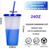 Yisituo 24oz color changing cups (10, Weiß)