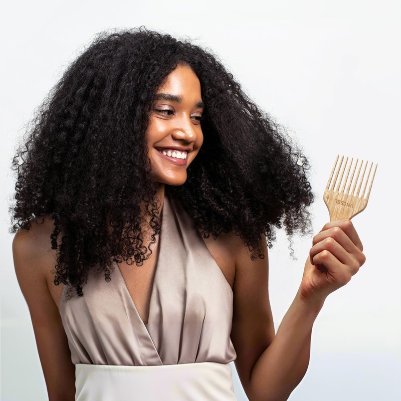 Hair pick by UNCSEL,Afro pick for styling and detangling hair