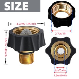 XILEWHZF 7112362 Water Inlet Fitting for Simpson Pressure Washer Pump Parts Compatible, Fits Multiple Pressure Washer Connectors (Copper, 1pc)