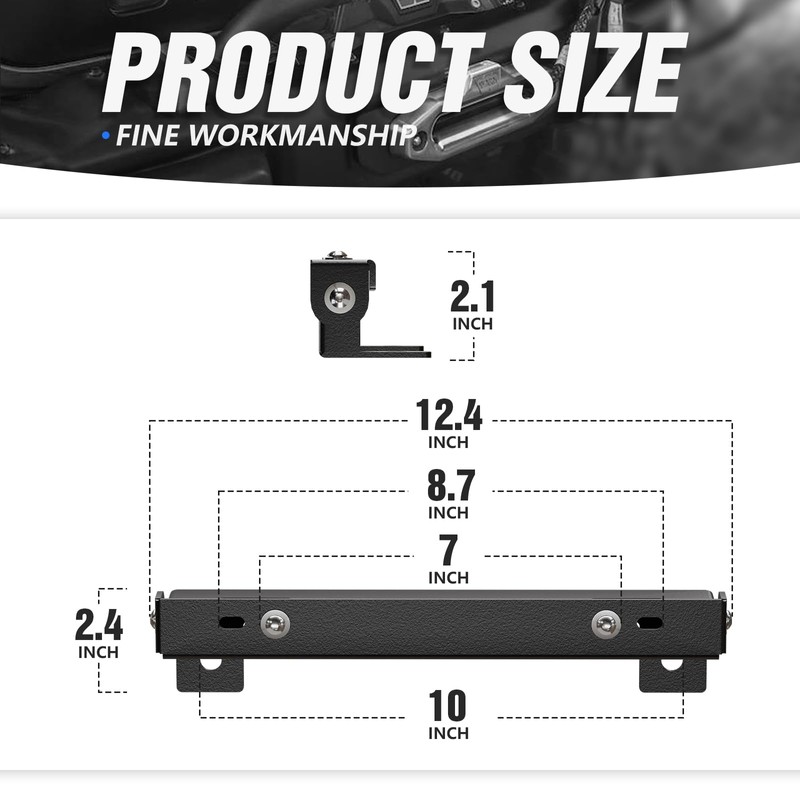 YZONA Flip-Up Winch License Plate Frame Compatible with 10" Hawse
