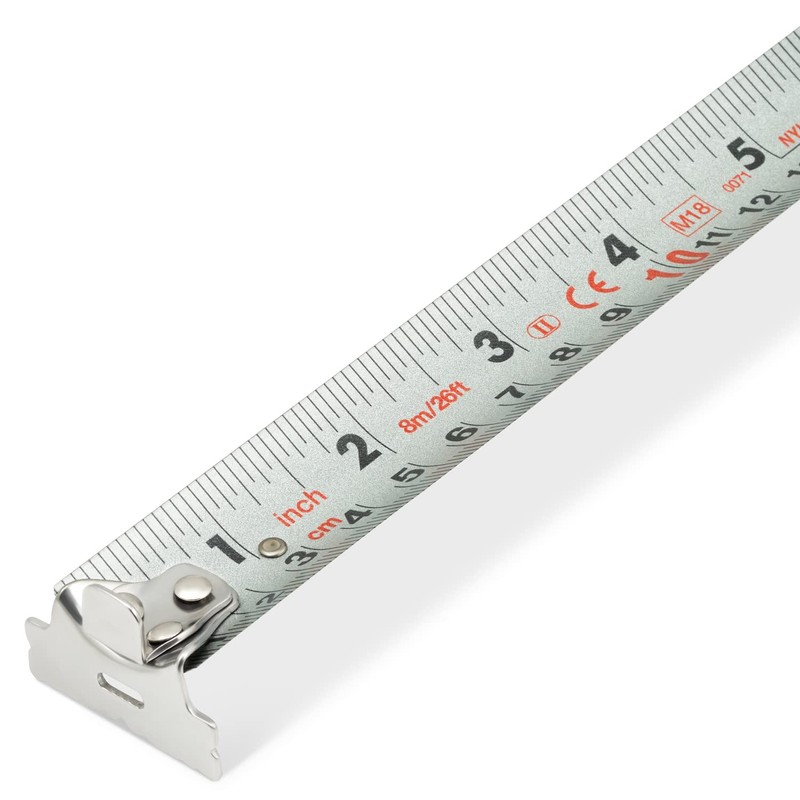 Komelon Stainless Steel PowerBlade™ Pocket Tape 8m/26ft (Width 27mm)