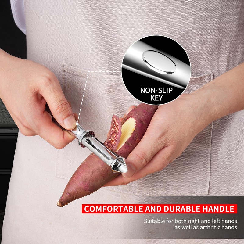 MAD SHARK Ultra Sharp Vegetable Peeler for Kitchen - 10