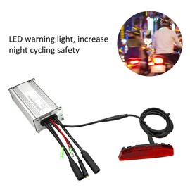 Cunyuer Night Riding Tailight, 6V-60V LED Warning Light, Waterproof, Red, Rear, E-Bike Tailight