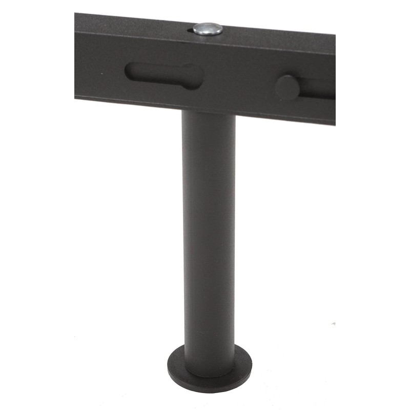 Pilaster Designs Traditional Adjustable Nico Metal Bed Frame with Center