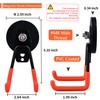 ULIBERMAGNET Magnetic Hooks Heavy Duty,Anti-Scratch Rubber Coated Magnet Hooks for
