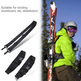 ochun Snowboard Strap, Ski Strap, Yoga Mat Belt, Shoulder Strap, Skiing Board, Yoga Mat Storage, Portable, Adjustable, Carry On Your Back & Carry