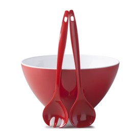 Zeal G217RSET Salad Bowl and Server Set, Red