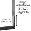 Merangue Extendable Locker Shelf, Collapsible Legs, 11.5" L x 9.5"