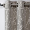 Exclusive Home Finesse Grommet Top Curtain Panel Pair, Natural, 54x96