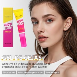 Professional Makeup Gel de Cejas, The Brow Glue, Estilizador de Cejas en Gel, Cabezal de Cepillo Incorporado, a Prueba de Sudor, Crea un Aspecto de Ma