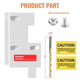 RVBOATPAT Generator Interlock Kit Compatible with GE General Electeric 150 or 200 Amp Panels 2-1/2 Inch Spacing Between Main and Branch Breaker
