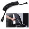 Hose Inlet Pipe 2M Shower Hose Black Flexible Shower Pipe