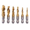 6pcs HSS Countersink Tap Drill Bit Set Metric Thread Tap