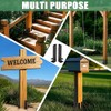 4Pcs Adjustable Post Anchor Brackets Kit, Fit 1.5x1.5, 2x2, 2x4,