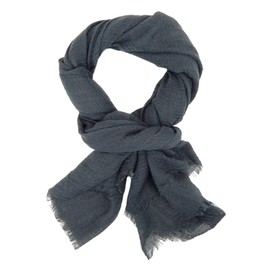 Ella Jonte Mens Scarf Lightweight Soft Scarf Plain, gray