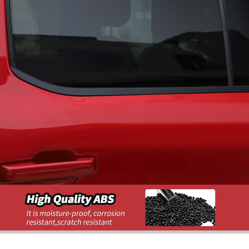JeCar Window Molding Trim for 2021+ Ford F150 Black Outer
