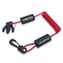 UNLIMITED UFL2101 Floating Lanyard for Kawasaki and Yamaha Tether Cord Jet Ski Water Bike Marine Jet Unlimited Red