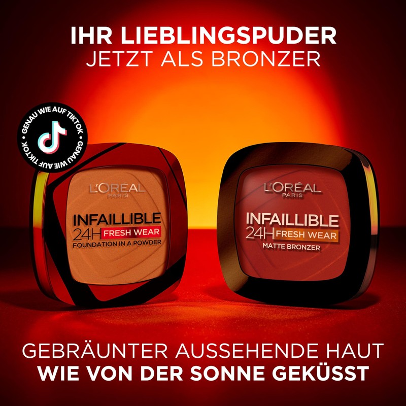 L'Oréal Paris Long Lasting and Opaque Bronzer, For a Natural