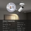 Opulux 12W LED Dimmable Ceiling Spotlight Indoor - Adjustable Wall