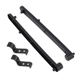 DOITOOL 1set Concealed Flip-up Door Guide Track Cabinets and Bookcases Plastic Construction Easy Installation Smooth Sliding Stable Operation for Hidden Doors