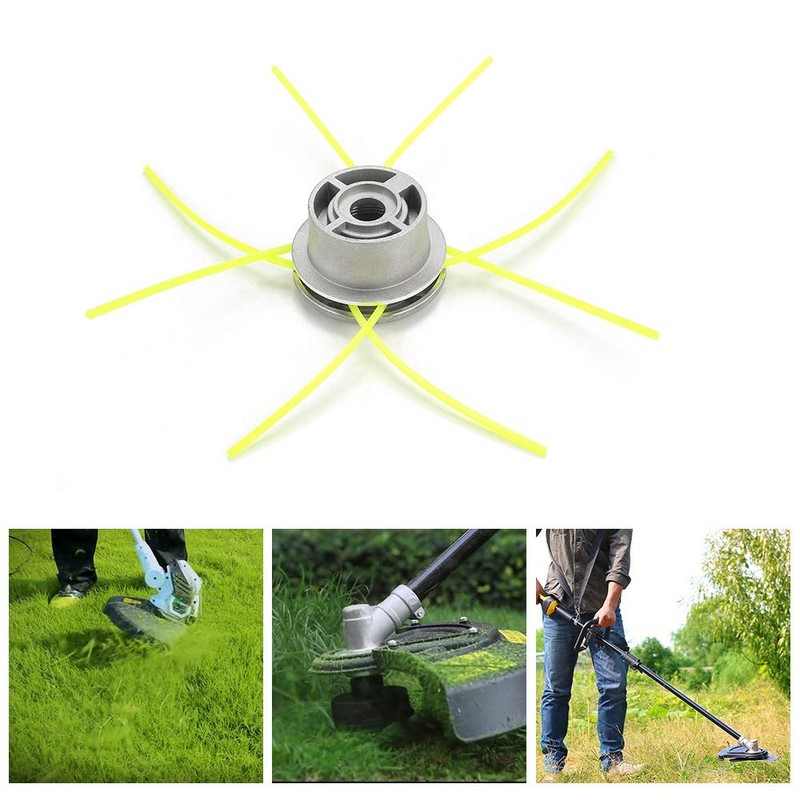 2 Pieces Trimmer Head, Aluminum Universal 4 Line Strimmer Head